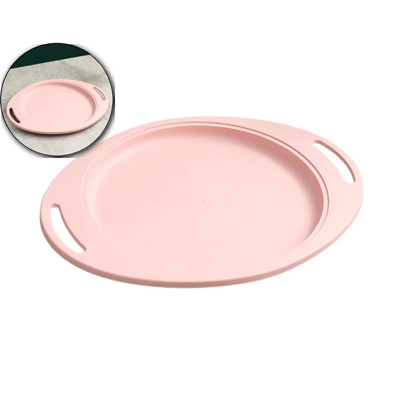 VQPeo Oval Plastic Steak Plates, Heat Resistant Dinnerware, Drop Proof Restaurant Plates for Family Meals & Outdoor Picnics