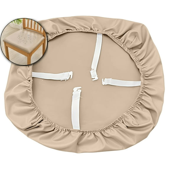 VQPeo Padded Stool Covers - Chair Seat Cusion Covers for Office Chair Covers, with Straps Washable Slipcovers Protector, Home, Dining Room Bar Wedding Party Decor