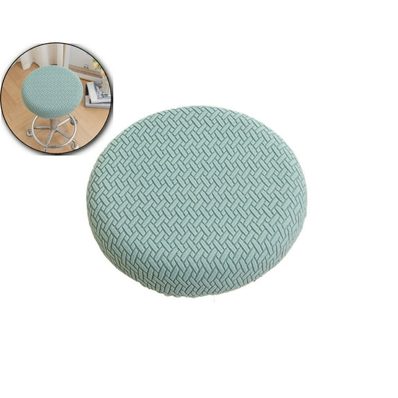 VQPeo Padded Stool Covers - Stool Covers Round Bar Stool Covers Slip Seat Cover with Elastic Bands Sturdy(Mint Green)