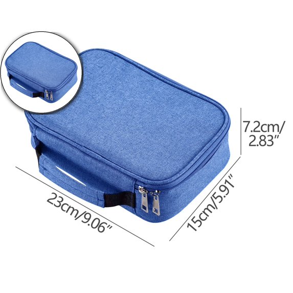 VQPeo Pencil Case, Multi-Functional Large Capacity Pens Case Pencil Pouch Wrap Pencil Holder Organizer Stationary Bag with Interior Zippered Pocket