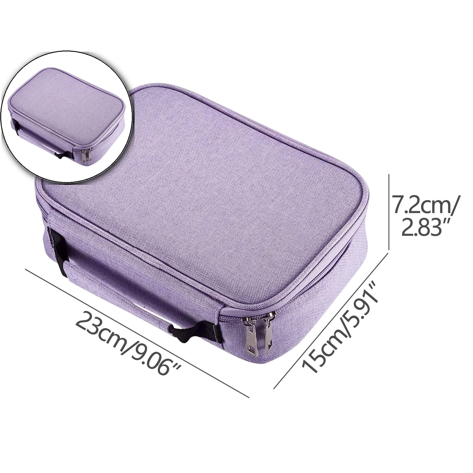 VQPeo Pencil Case, Multi-Functional Large Capacity Pens Case Pencil Pouch Wrap Pencil Holder Organizer Stationary Bag with Interior Zippered Pocket