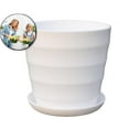 thumbnail image 1 of VQPeo Plant Pots with Drainage Holes & Saucers - Large Self-Watering Plastic Planters, Perfect for Indoor & Outdoor Gardening, 1 of 5