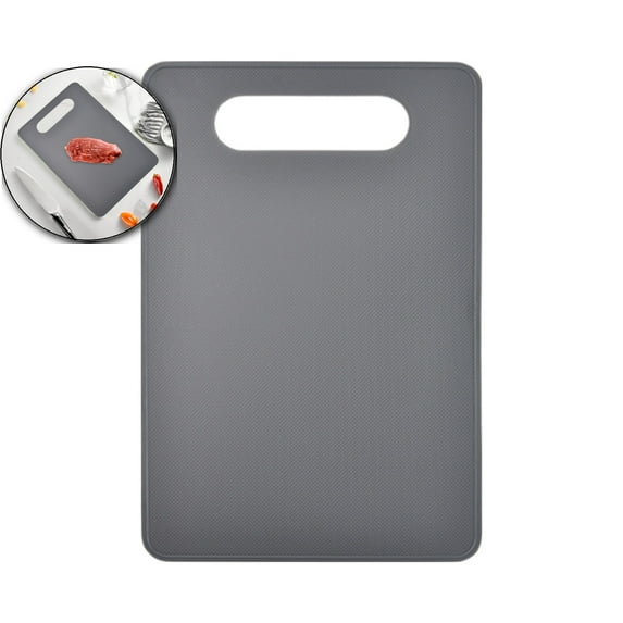 VQPeo Plastic Cutting Board Set, Small Chopping Boards for Kitchen, Color Coded Boards Pads for Meat Vegetable Fruit, Easy Grip Handle, Space Saving