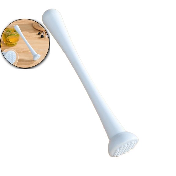 VQPeo Plastic Ice Crusher Hammer – Multi-Functional 8" Bar Tool for Crushing Ice, Muddling Cocktails, Lemon Press & Milk Tea Preparation