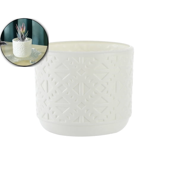 VQPeo Plastic Imitation Glazed Vase – Small Decorative Flower Pot for Dried Flowers, Artificial Plants & Home Decor, Table Vase for Living Room, Shelf & Cabinet Display