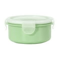 thumbnail image 1 of VQPeo Plastic Mini Bento Box, Round Airtight Food Container, Compact Lunch Organizer for Office & Travel Meals, 1 of 5