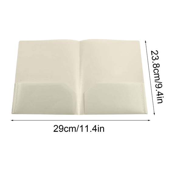 VQPeo Plastic Pocket Folders, Heavy Duty File Organizer, Letter Size Document Holders for Office and Document Management