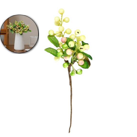 VQPeo Plastic Simulated Berry Bouquet, Photography Prop, Christmas Table Decor for Festive Wreaths & Centerpieces