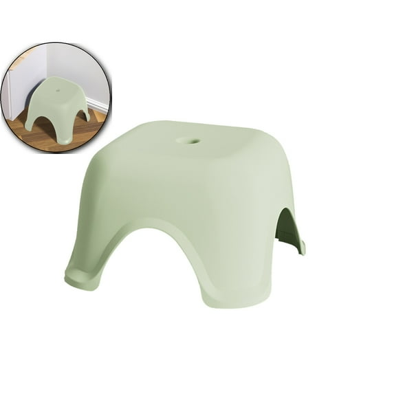 VQPeo Plastic Step Stool, Small Portable, Thickened Single Foot, Non Slip Pads, Multifunctional Seat, Sturdy and Lightweight, Ideal for Living Room, Bathroom, Kitchen