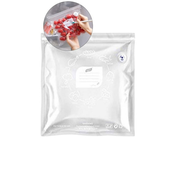 VQPeo Plastic Storage Bags | BPA-Free | Double Zipper Seal | Double Layer Carry Handle for Moving, Seasonal & Travel Needs