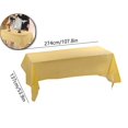 thumbnail image 1 of VQPeo Plastic Tablecloths Disposable Plastic Table Covers Table Cloths BBQ Picnic Birthday Wedding TableCloth Oil-proof Waterproof Table Cloth Light Weight Thin Table Cover, 1 of 5