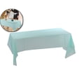 thumbnail image 1 of VQPeo Plastic Tablecloths Disposable Plastic Table Covers Table Cloths BBQ Picnic Birthday Wedding TableCloth Oil-proof Waterproof Table Cloth Light Weight Thin Table Cover, 1 of 5