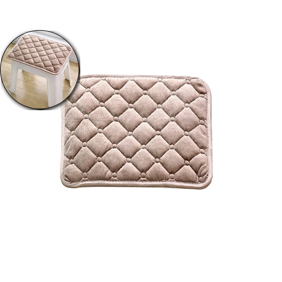 VQPeo Plush Chair Cushion (13.78"x7.87") - Rectangular Seat Pad with Ties, Removable Washable Cover - Soft Bench Cushion for Home, Car
