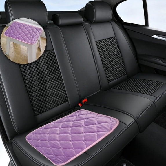 VQPeo Plush Chair Cushion (13.78"x7.87") - Rectangular Seat Pad with Ties, Removable Washable Cover - Soft Bench Cushion for Home, Car