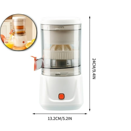 VQPeo Portable Electric Citrus Juicer, Multifunctional Fruit & Vegetable Extractor, Separable Vacuum-Sealed Juice Maker for Home Kitchen Freshness