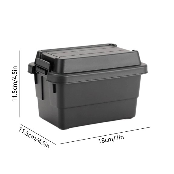 VQPeo Portable Outdoor Mini Storage Box for Camping BBQ Tool Organizer & Condiment Bottle Holders - Durable Quality, Lightweight & Multi-functional Use