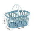 thumbnail image 1 of VQPeo Portable Storage Basket Shower Storage Basket Plastic Basket Shower Basket Plastic Tote with Handle Portable(Blue), 1 of 5