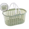 thumbnail image 1 of VQPeo Portable Storage Basket Shower Storage Basket Plastic Basket Shower Basket Plastic Tote with Handle Portable(Green), 1 of 5