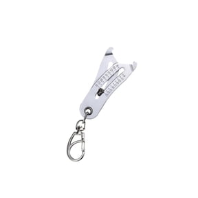 VQPeo Portable Thread Size Checker Metal Screw Thread Gauge Measuring Tool with Keychain Carabiner Nut Identifier for Bolts, Screws, Machinery Maintenance, Auto Service, and Hardware Repair