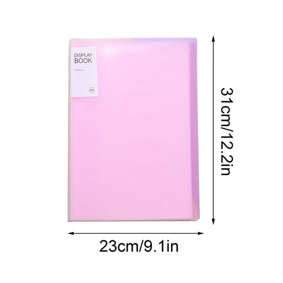 VQPeo Presentation Binder with Clear Plastic Sleeves, A4 Portfolio Folder for Art, Documents, Certificates, Organizer, for Office and Artwork Storage