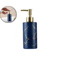 thumbnail image 1 of VQPeo Refillable Glass Bottle, Bathroom Lotion Dispenser w/Sealing Top(Blue), 1 of 6