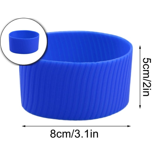 VQPeo Reusable Heat Resistant Silicone Mug Case, Protective Insulated Beverage Sleeve for Hot & Cold Drinks, Non-Slip Grip, Thermal Insulation Cover Fits Glass Cups