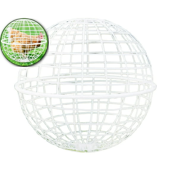 VQPeo Rollable Circular Chicken Cage for Outdoor Pet Safety, Plastic Poultry House for Backyard Farms & Courtyard Use, Secure Walking Coop, Ball Cage Protects from Dog Bites