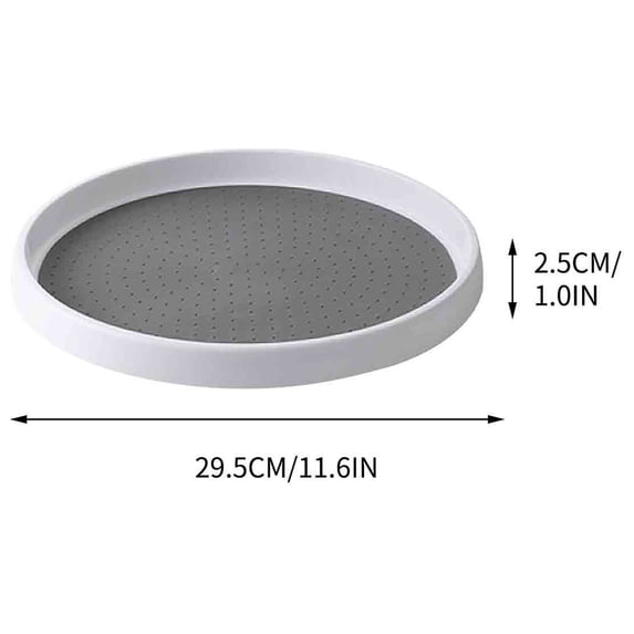 VQPeo Rotating Seasoning Rack, Kitchen Storage Tray, Multifunctional Rotary Table for Kitchen & Bathroom Organization