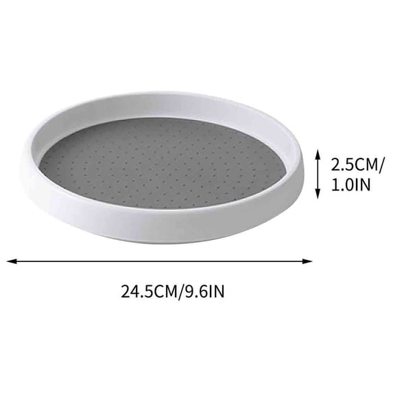 VQPeo Rotating Seasoning Rack, Kitchen Storage Tray, Multifunctional Rotary Table for Kitchen & Bathroom Organization
