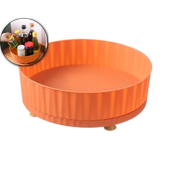 VQPeo Rotating Spice Organizer, Multi-Function Kitchen Rack, Cosmetics Storage Tray for Countertop Organization & Spice Display