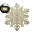 thumbnail image 1 of VQPeo Round Snowflake Placemats, Washable Stain-Resistant Table Decor for Weddings & Parties(Gold), 1 of 6