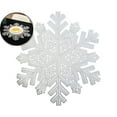 thumbnail image 1 of VQPeo Round Snowflake Placemats, Washable Stain-Resistant Table Decor for Weddings & Parties(Silver), 1 of 6