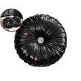 thumbnail image 1 of VQPeo Round Wind-Shiny Fabric Pillow Cover, Decorative Sofa Cushion(Black), 1 of 6