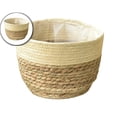 thumbnail image 1 of VQPeo Seagrass Woven Planter Basket, Flower Pot Cover, Multipurpose Storage Organizer for Home Garden Decor and Tidying, 1 of 2
