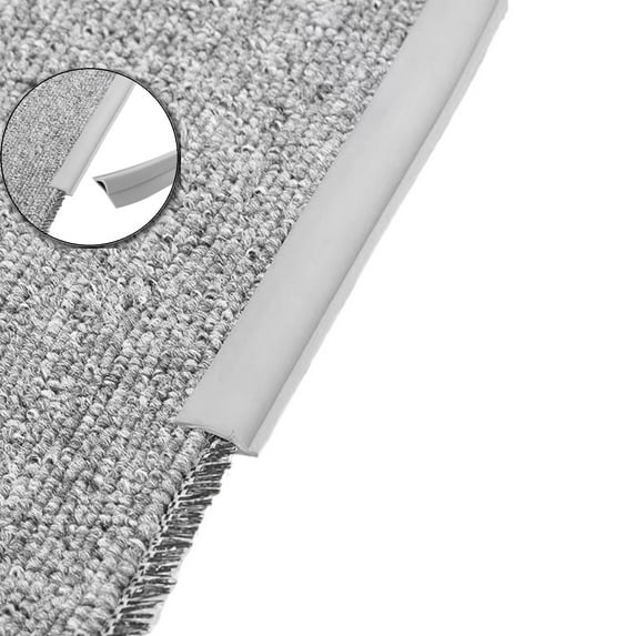 VQPeo Self-Adhesive Carpet Edging Strip, PVC Floor Trim Molding, Flexible Edge Protection Tape for Home & Hotel Carpet Installation