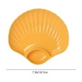 thumbnail image 1 of VQPeo Shell-Shaped Plastic Dinner Plate – Reusable, Unbreakable & Lightweight, Dishwasher & Microwave Safe for Kitchen, Camping, 1 of 5