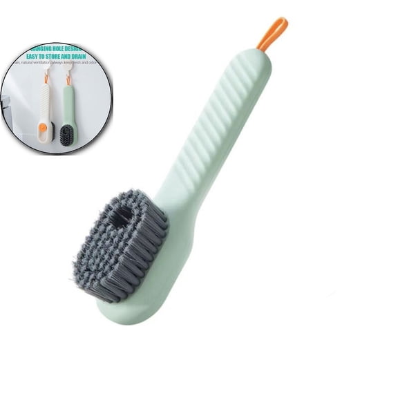 VQPeo Shoe Brush, Scrub Brush for Cleaning, Multifunctional Laundry Brush with Liquid Box for Washing Clothes Shoes