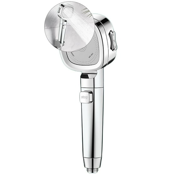 VQPeo Showerhead with Jets Water, Multifunctional Handheld Shower Head, Handheld Water Massager(Silver)