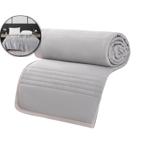 VQPeo Silk Cooling Blanket, Cool Ice Cooling Blanket, Cool Ice Summer Comforters Blanket for Hot Sleepers Night Sweats(Gray)