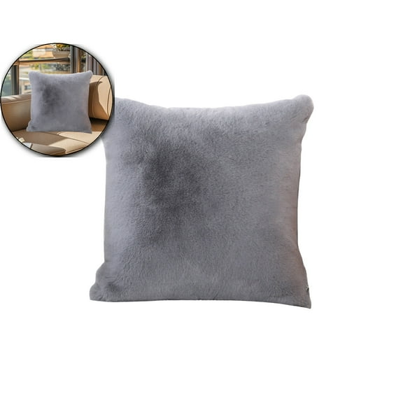 VQPeo Soft Cozy Pillow, 17.7x17.7 Inch Throw Pillow, Decorative Spring Pillow for Sofa, Couch, Living Room(Gray)