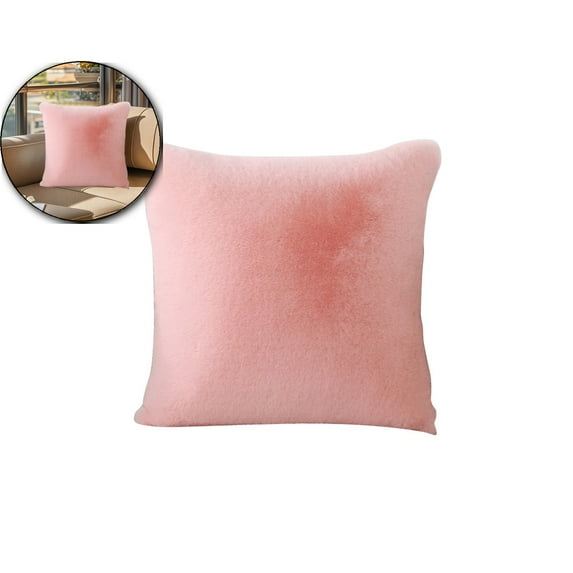 VQPeo Soft Cozy Pillow, 17.7x17.7 Inch Throw Pillow, Decorative Spring Pillow for Sofa, Couch, Living Room(Pink)