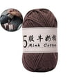 thumbnail image 1 of VQPeo Soft Milk Cotton Yarn for Crocheting & Knitting Making DIY Sweaters, Hats, Scarves, 1 of 5