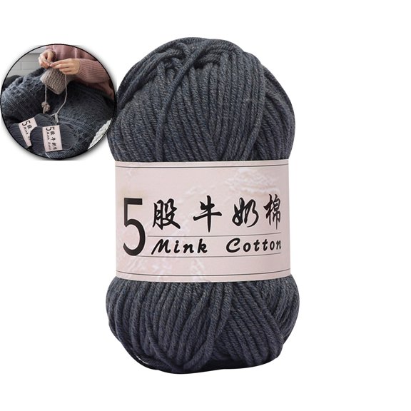 VQPeo Soft Milk Cotton Yarn for Crocheting & Knitting Making DIY Sweaters, Hats, Scarves