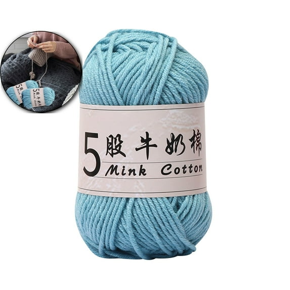VQPeo Soft Milk Cotton Yarn for Crocheting & Knitting Making DIY Sweaters, Hats, Scarves