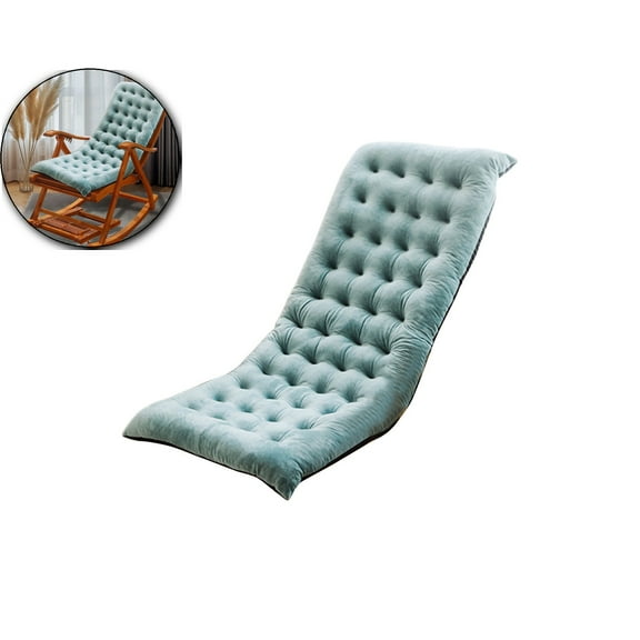 VQPeo Soft Patio Rocking Chair Cushion, Thicken Soft Chair Sun Lounger Cushion, High-Backed Garden Chair Pad Mat Tatami Sofa Window Floor Seat Cushion Mattress