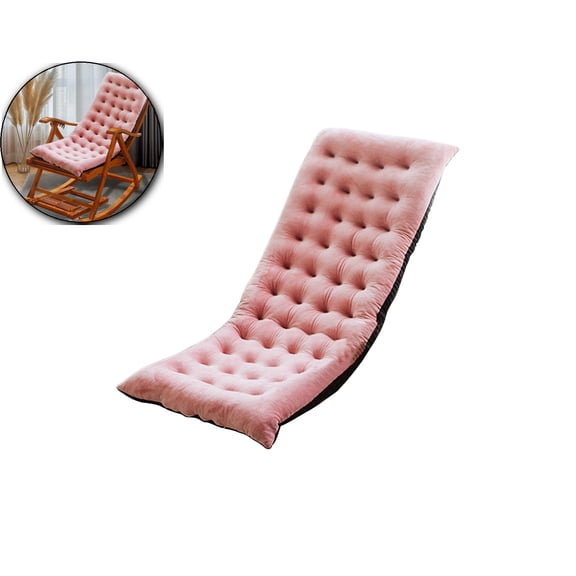 VQPeo Soft Patio Rocking Chair Cushion, Thicken Soft Chair Sun Lounger Cushion, High-Backed Garden Chair Pad Mat Tatami Sofa Window Floor Seat Cushion Mattress