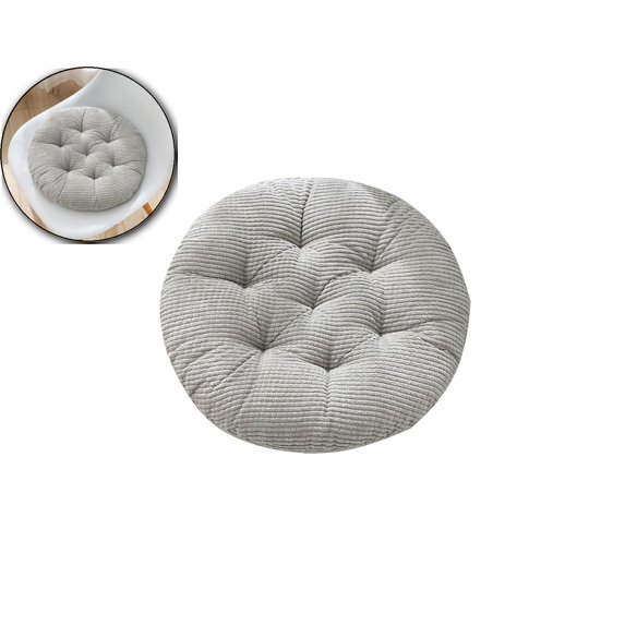 VQPeo Soft Round Chair Pad Chair Cushion Soft and Comfortable Seat Cushions for Kitchen Dining Office Chairs(Gray)