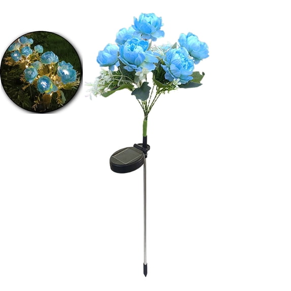 VQPeo Solar Garden Lights, Solar Carnation Flower Light Outdoor Decoration Waterproof Solar Stake Lights Landscape Light for Flowerbed Walkway Patio Lawn Garden Xmas Decor