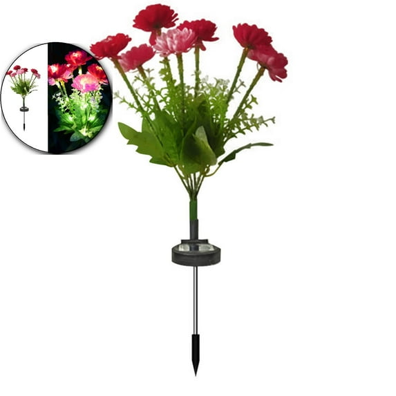 VQPeo Solar Garden Lights, Solar Flower Light Outdoor Decoration Waterproof Solar Stake Lights Landscape Light for Flowerbed Walkway Patio Lawn Garden Xmas Decor