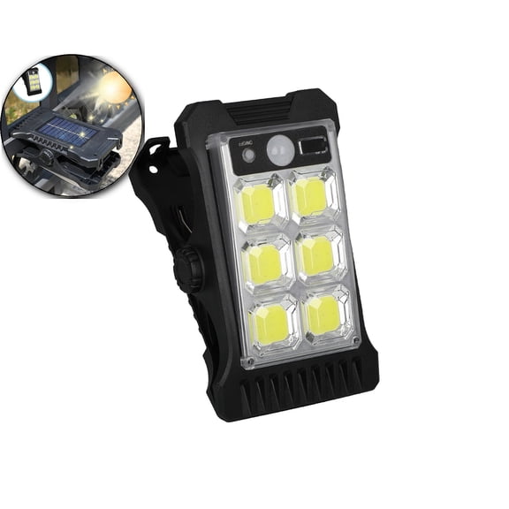 VQPeo Solar Motion Sensor Lights, Outdoor Clip Security Lamp, Wireless Fence Light for Garden Perimeter Security